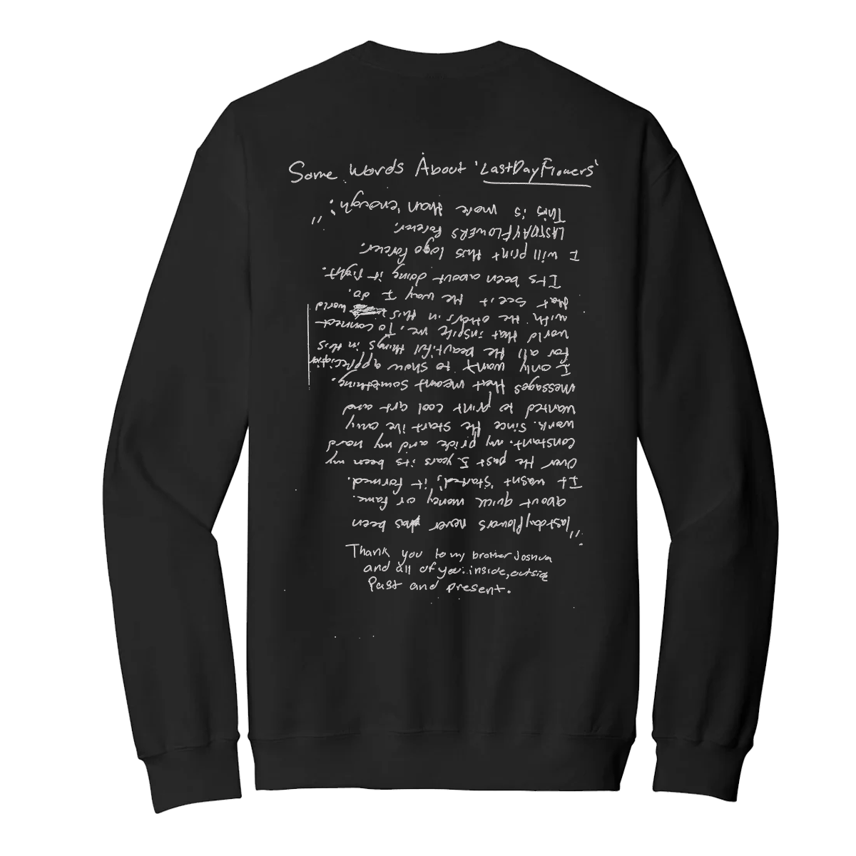 5 Year Logo Crew - Jet Black