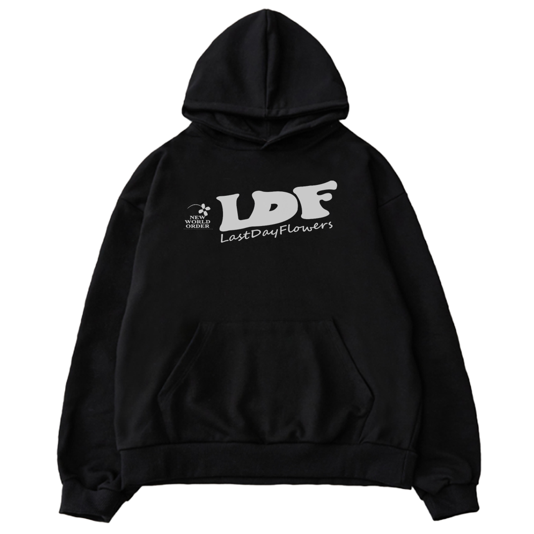 Paper Logo Hoodie - Jet Black