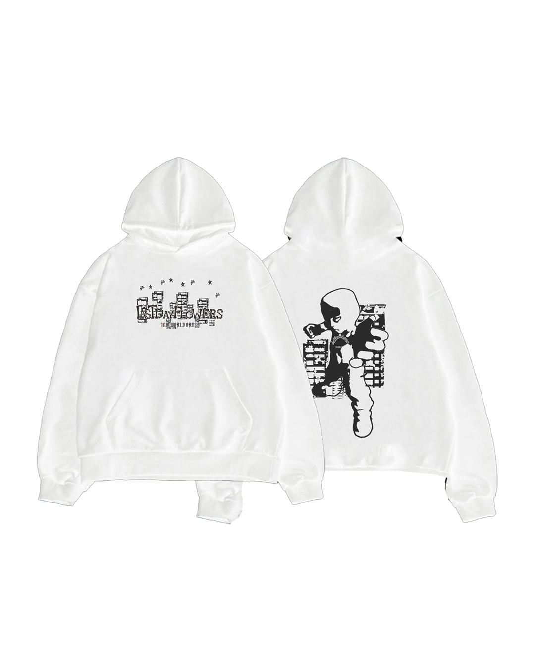 'Crusher City' Hoodie - Snow White
