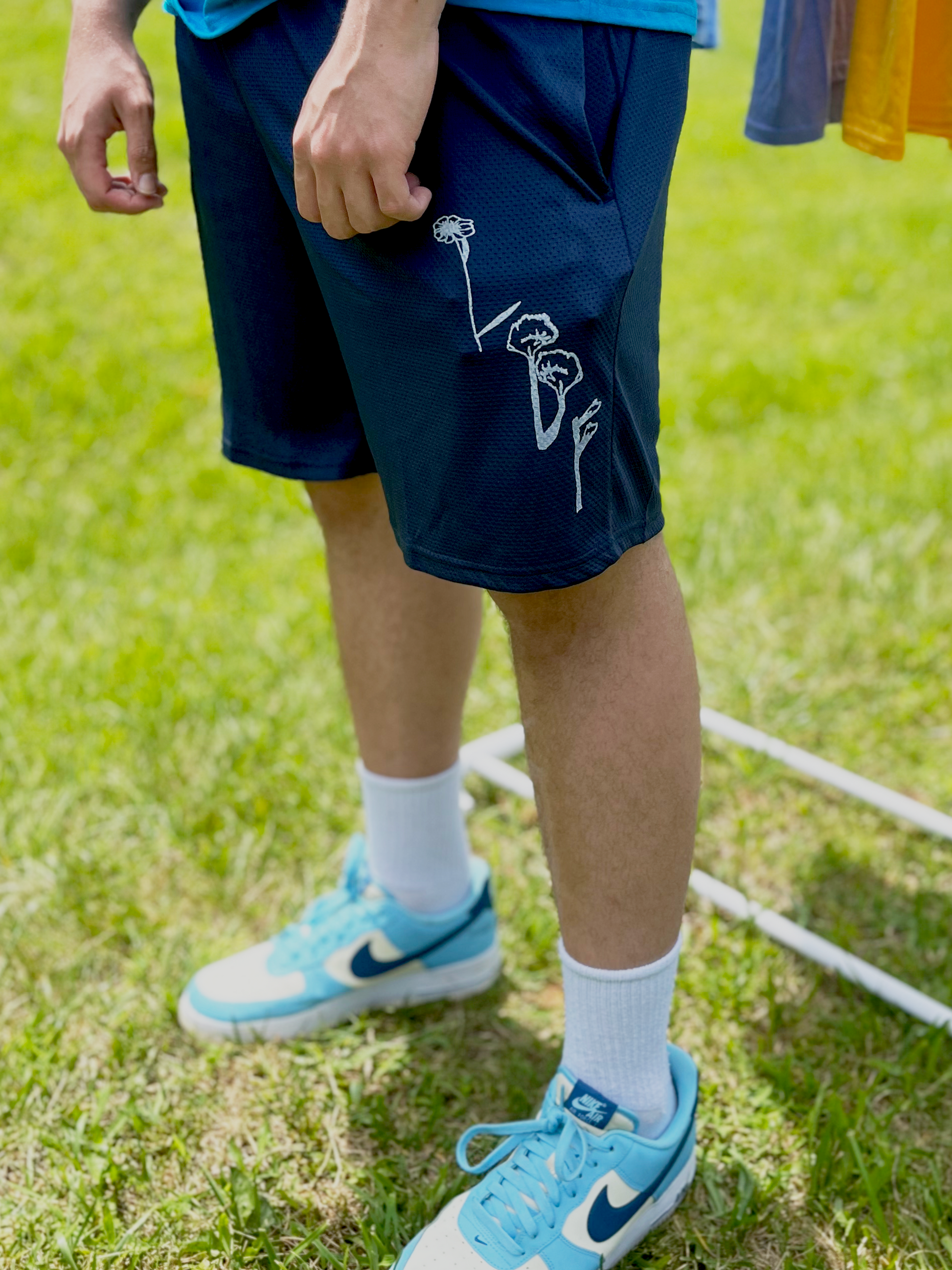 'Growth' Shorts - Navy Mesh