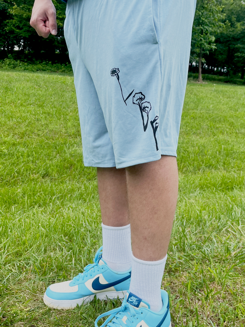 'Growth' Shorts - Nemophila
