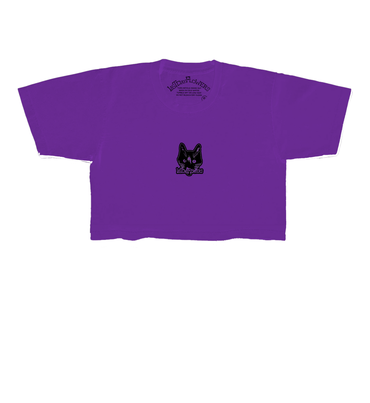 $10 Cat Female Crop - Tulip Purple