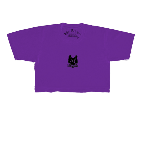 $10 Cat Female Crop - Tulip Purple