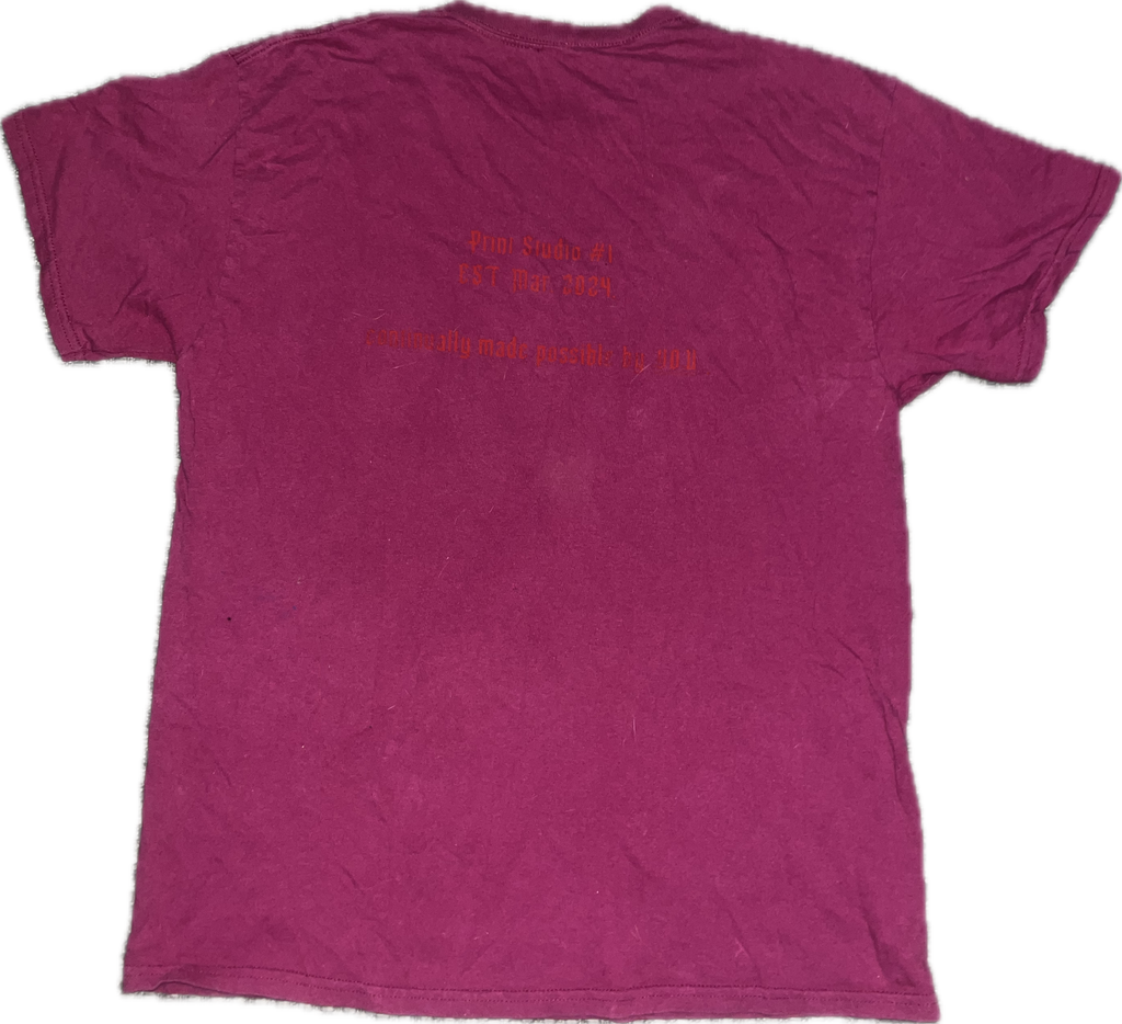 1/1 Studio Shirt - Maroon (SIZE L)