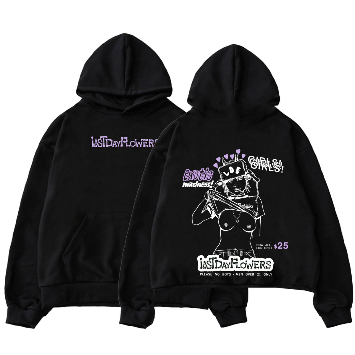 LDF GIRL Hoodie - Jet Black