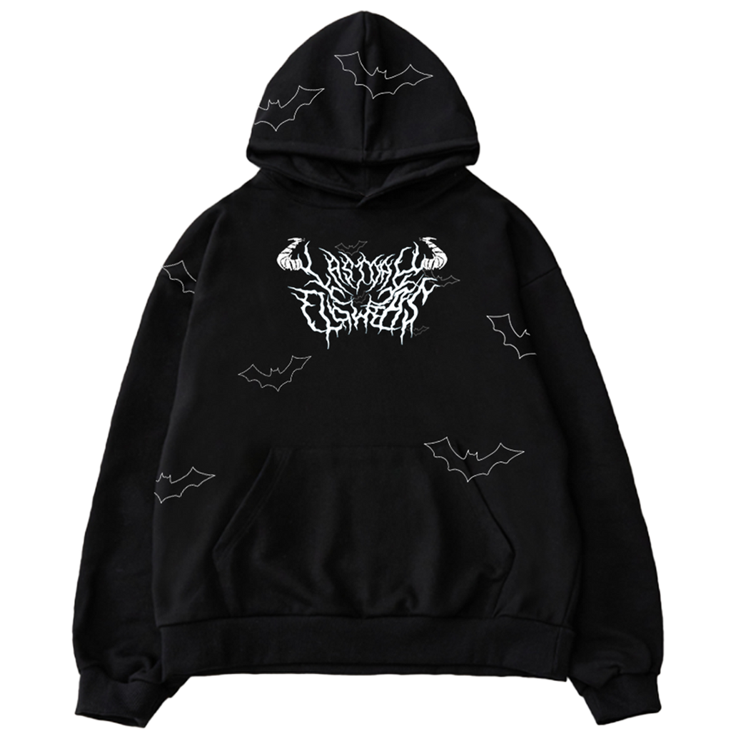 Bats! Hoodie - Jet Black