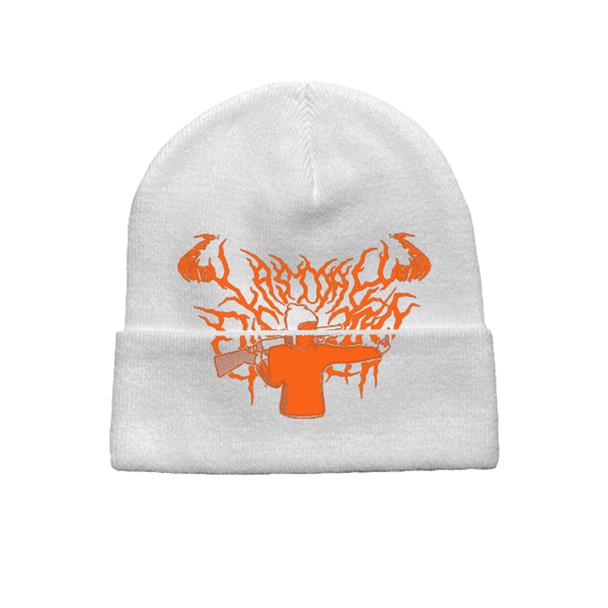 John Hardcore Logo Snow White Beanie