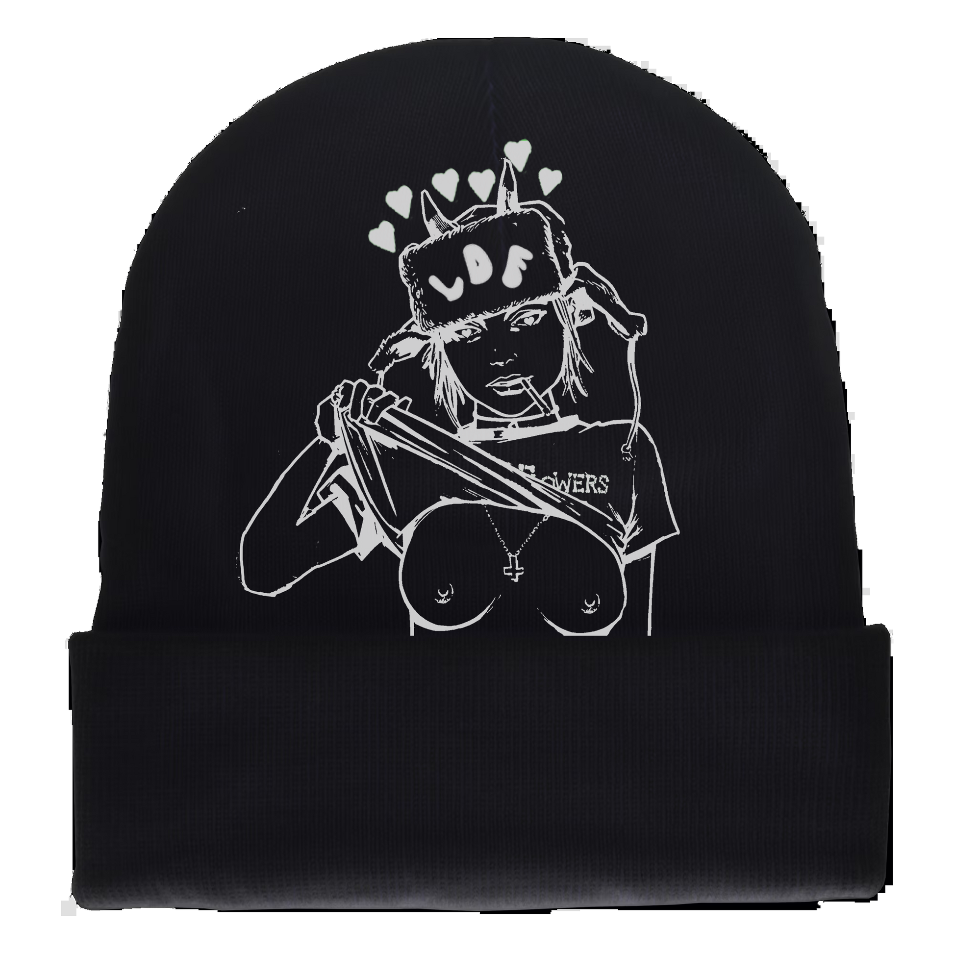 LDF GIRL Jet Black Beanie