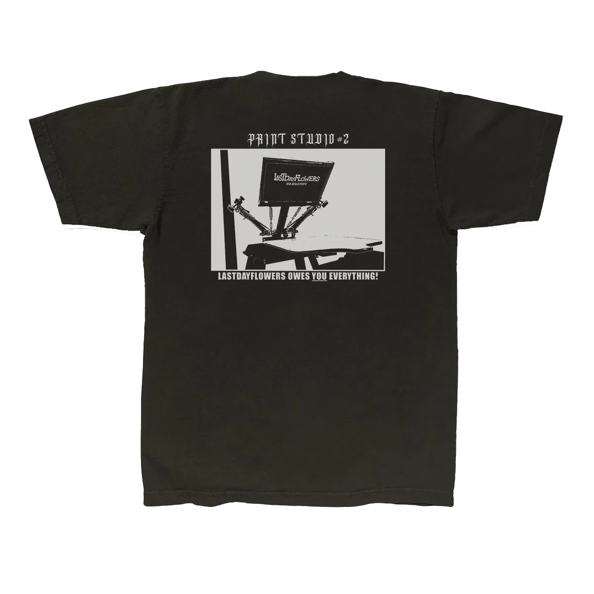 'Print Studio #2' Tee - Jet Black