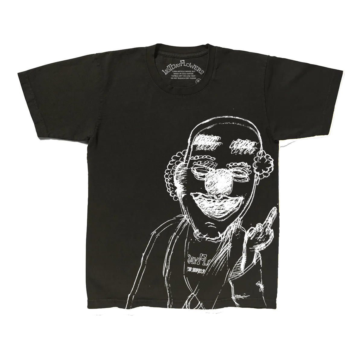 'Clown Around' Tee - Jet Black