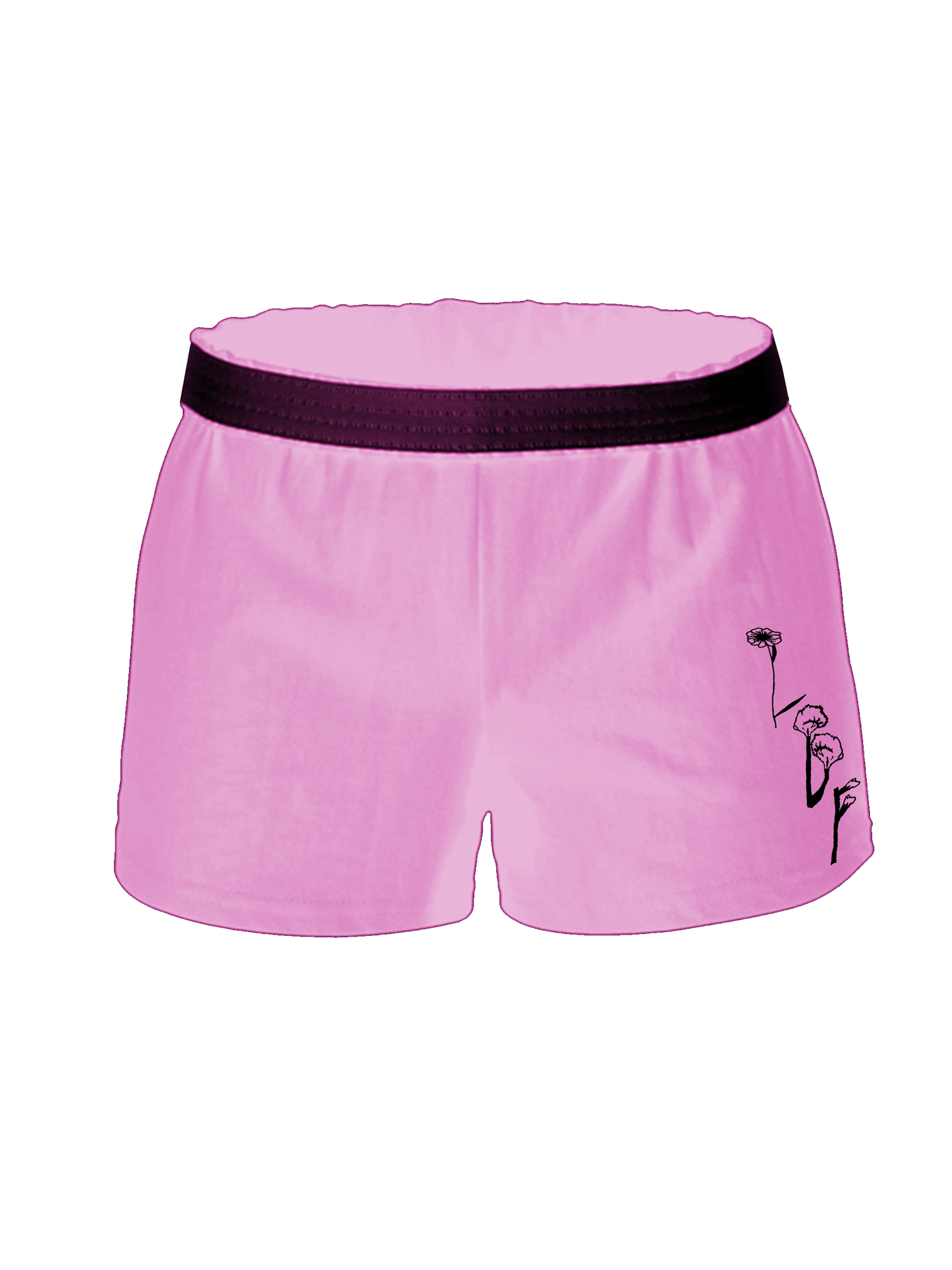 'Growth' Female Shorts - Cherry Blossom Pink
