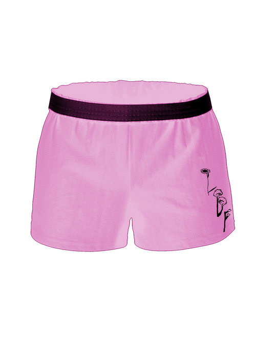 'Growth' Female Shorts - Cherry Blossom Pink
