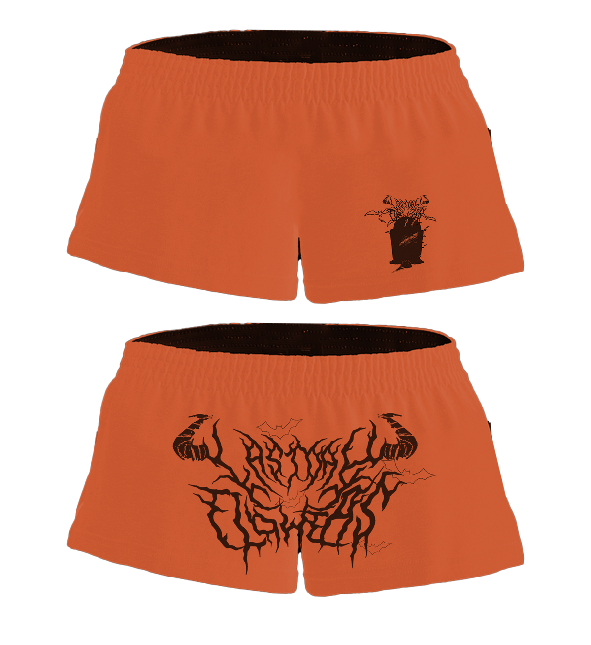 'Core' Female Shorts - Pumpkin Orange