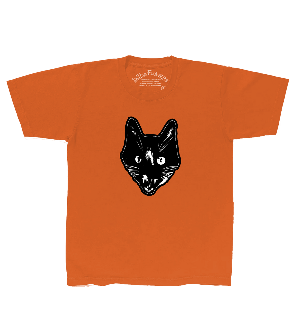 Big Cat Tee - Pumpkin Orange