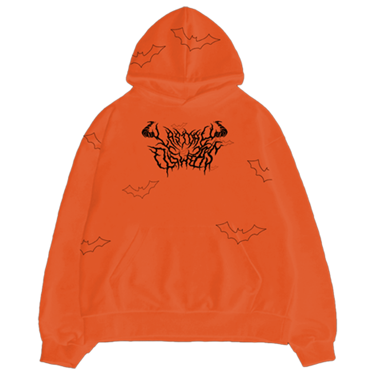 Bats! Hoodie - Pumpkin Orange