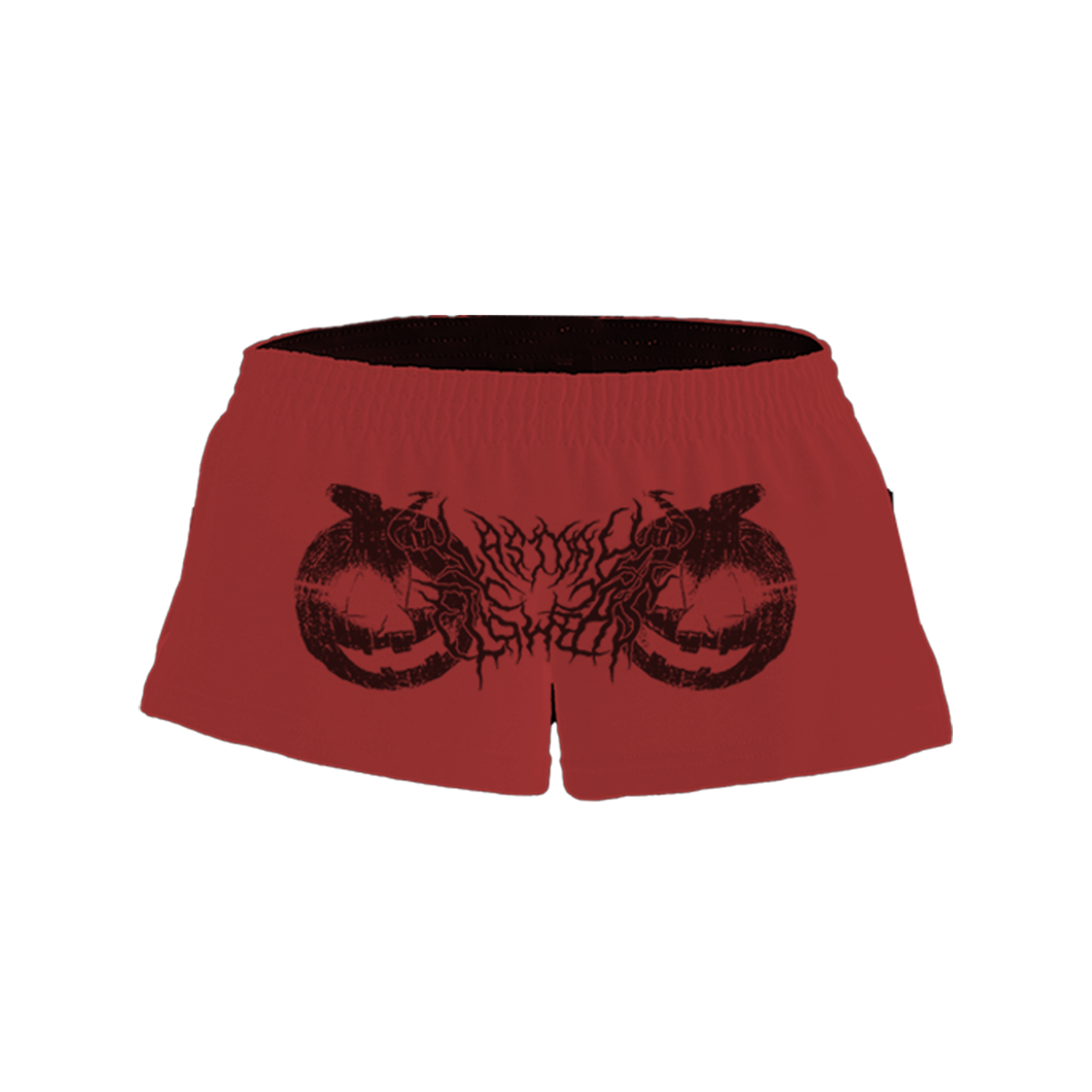 Pumpkin Core Logo Shorts- Rose Red