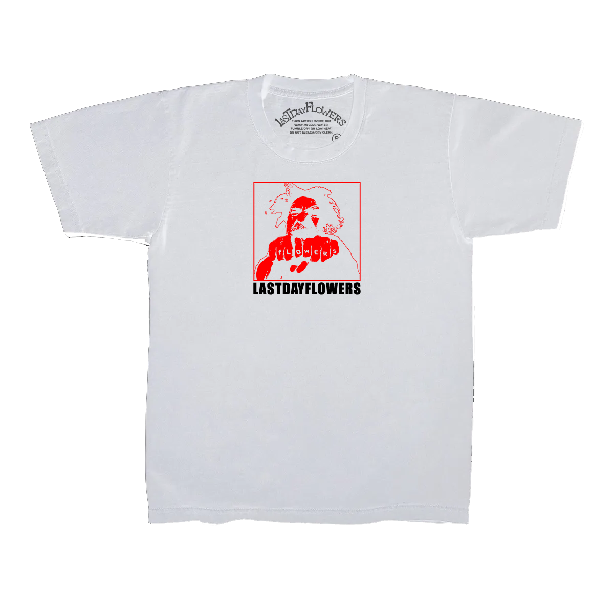 Vol. 1 - 'Bum Fights' Rip Tee (Snow/Red)