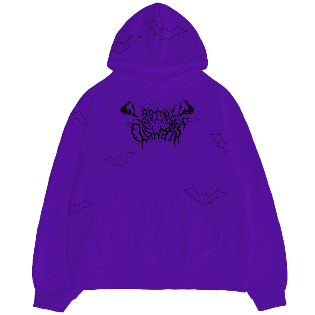 Bats! Hoodie - Tulip Purple