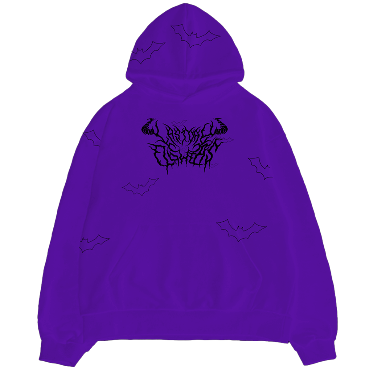 Bats! Hoodie - Tulip Purple