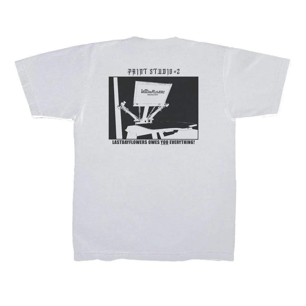 'Print Studio #2' Tee - Snow White