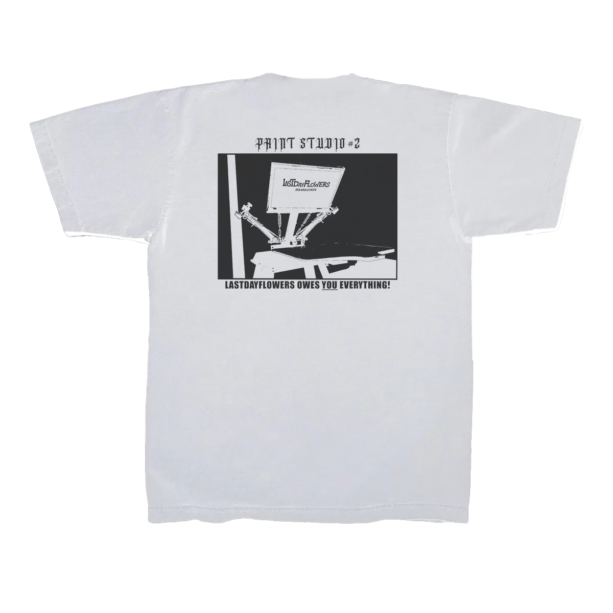 'Print Studio #2' Tee - Snow White