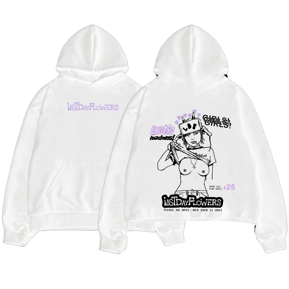 LDF GIRL Hoodie - Snow White