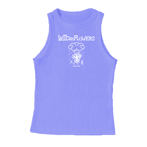 'Storm' Female Cut Ribbed Tank - Lavender Purple